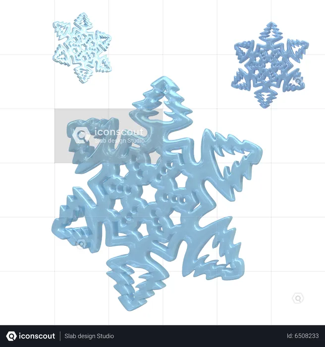 Flocon de neige  3D Icon