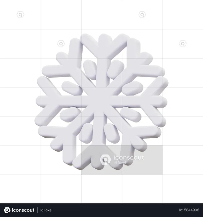 Flocons de neige  3D Icon