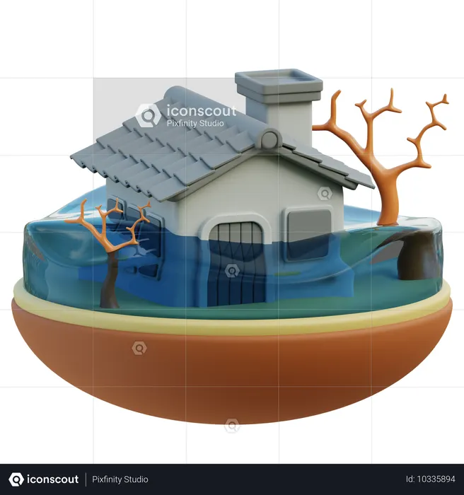 Flood  3D Icon