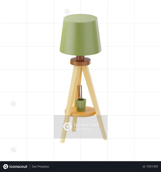 Floor Lamp  3D Icon