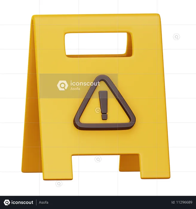 Floor Sign  3D Icon