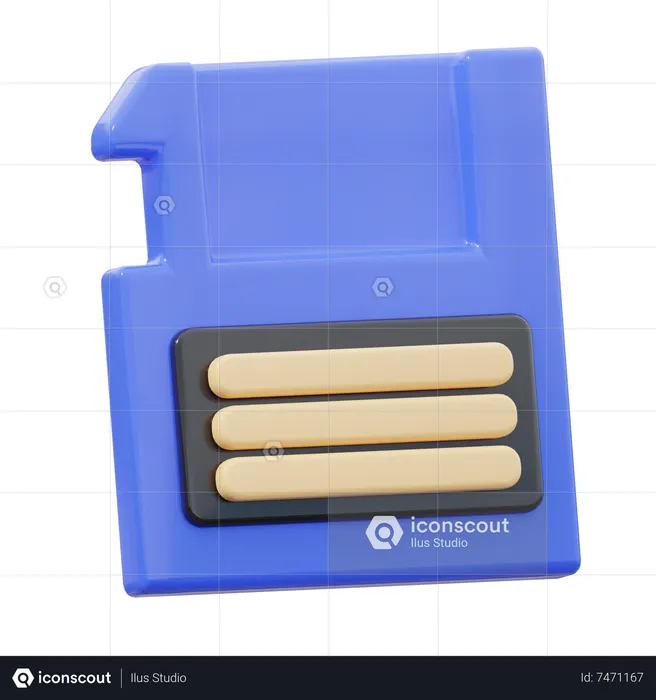 Floppy Disk  3D Icon