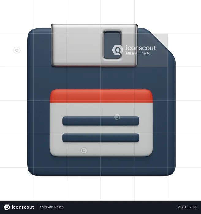 Floppy Disk  3D Icon