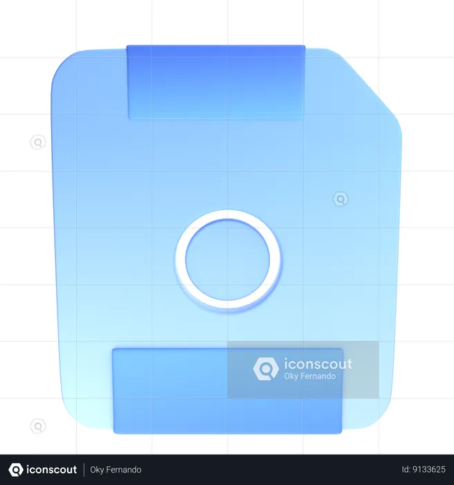 Floppy Disk  3D Icon