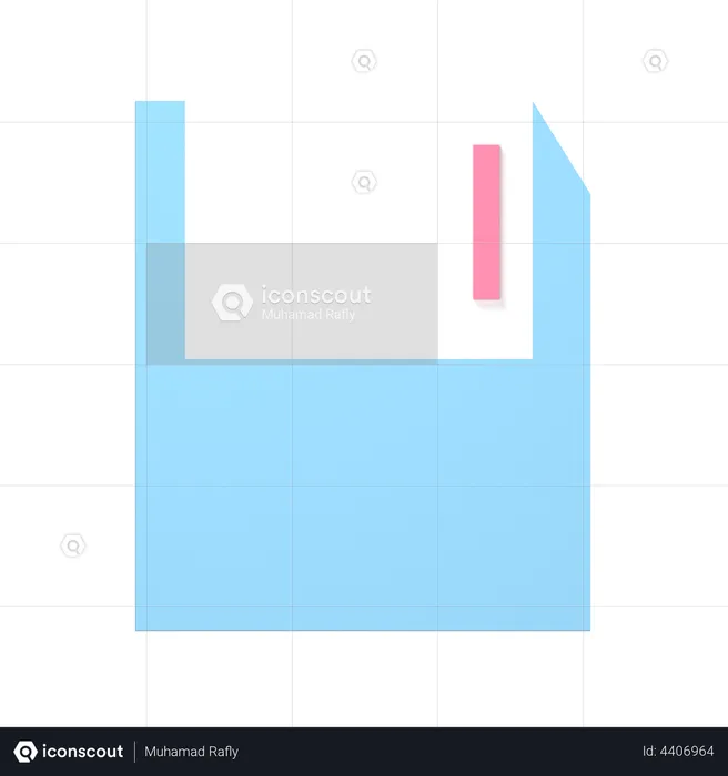 Floppy Disk  3D Illustration