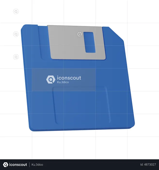 Floppy disk 3D Icon download in PNG, OBJ or Blend format