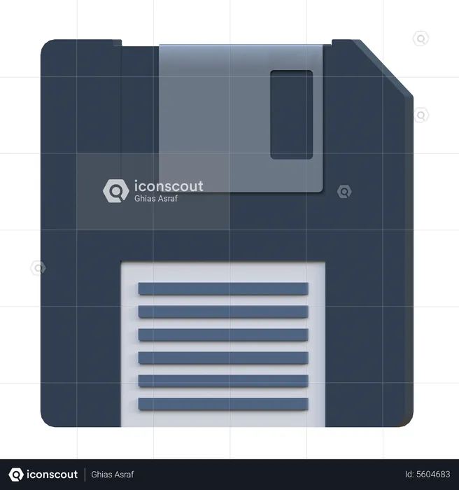 Floppy Disk  3D Icon