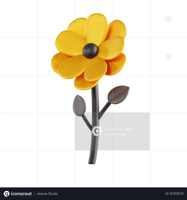 Flor  3D Icon