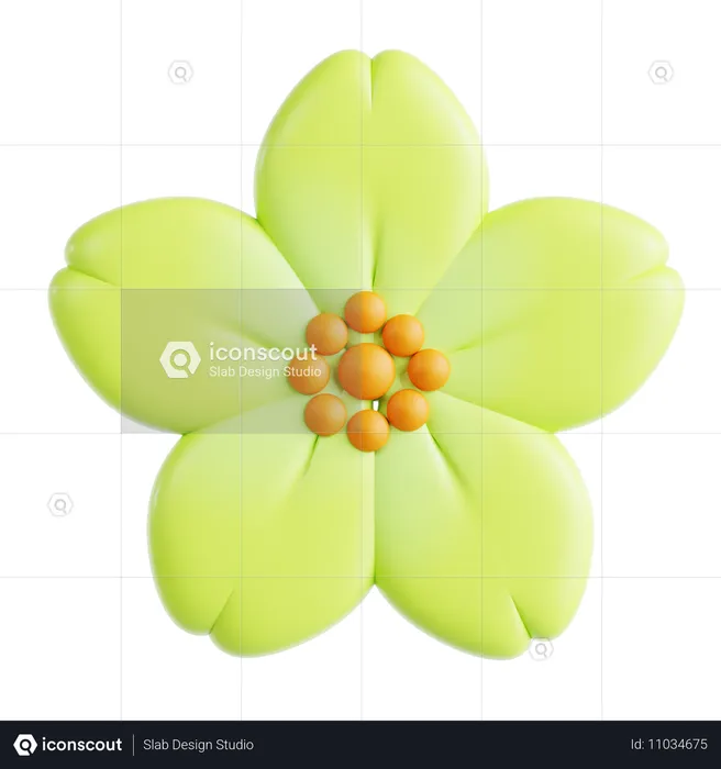 Flor  3D Icon