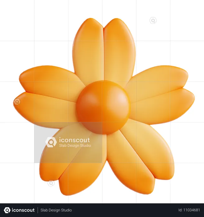 Flor  3D Icon