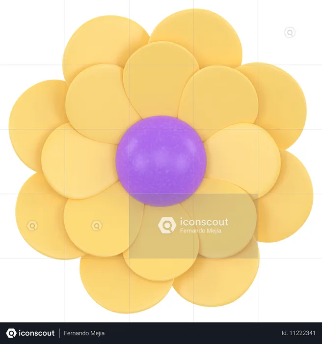 Flor  3D Icon