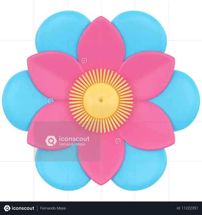 Flor  3D Icon