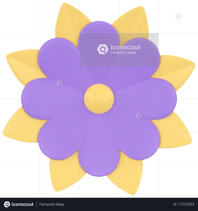 Flor  3D Icon