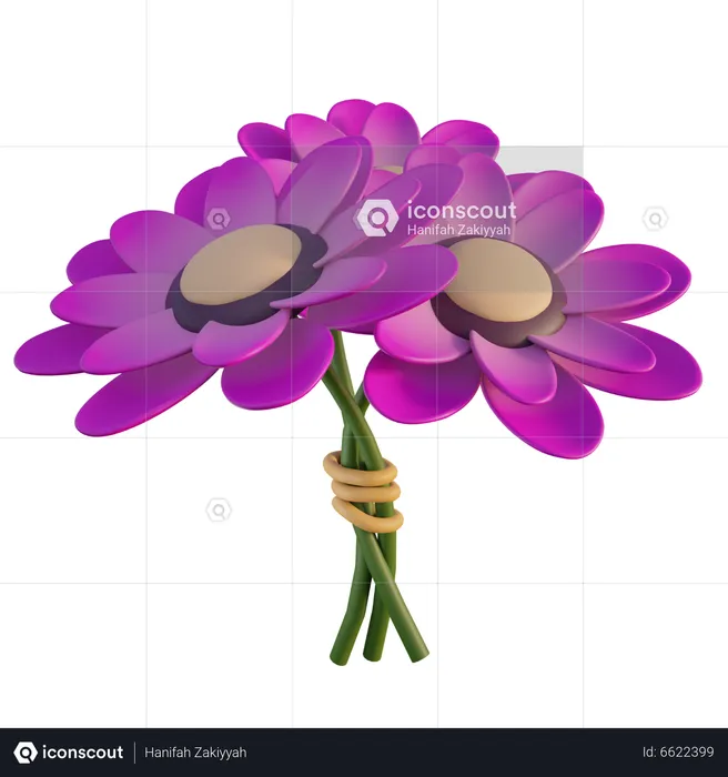 Flor  3D Icon