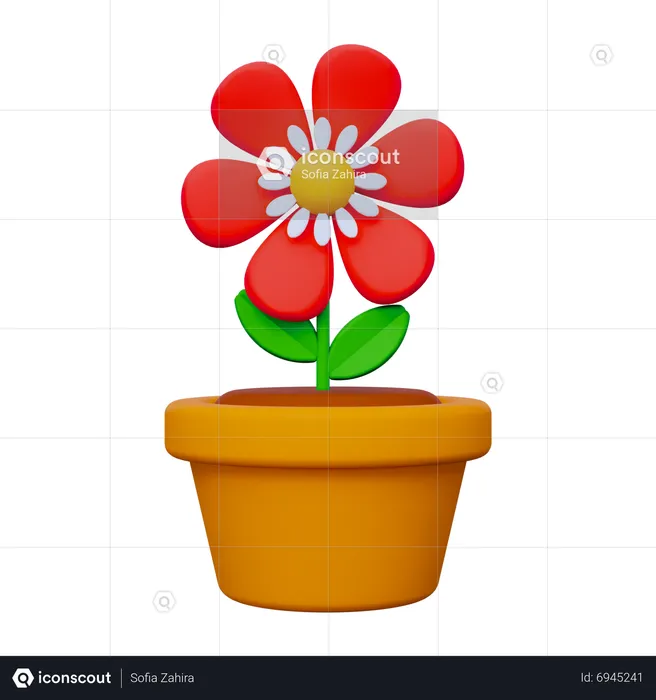 Flor  3D Icon