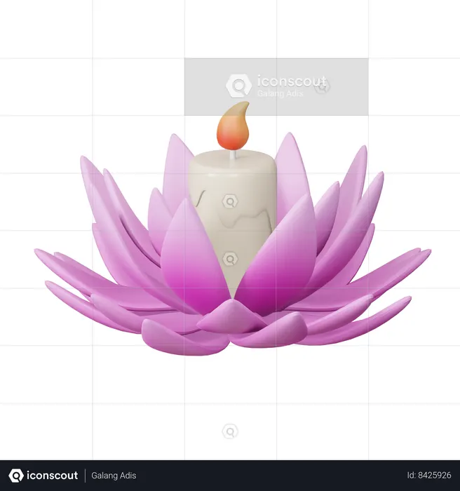 Flor de Lotus  3D Icon