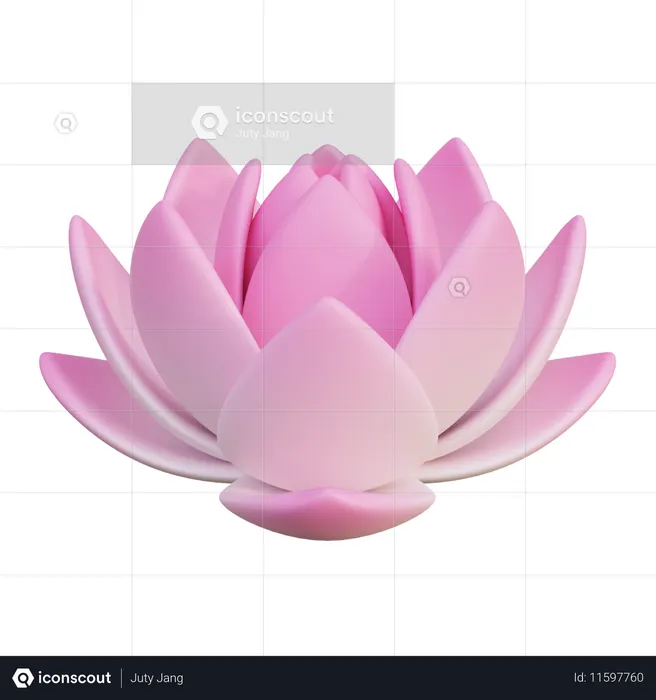 Flor de Lotus  3D Icon