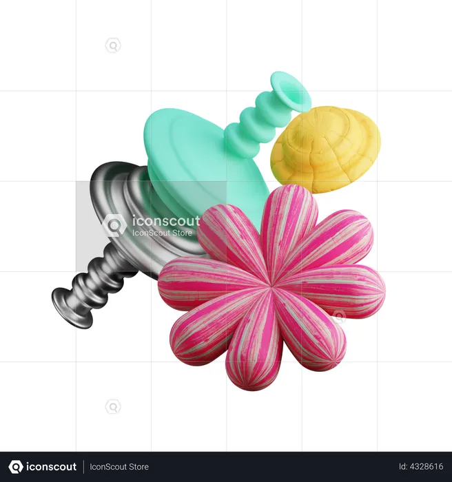 Flor de primavera  3D Icon