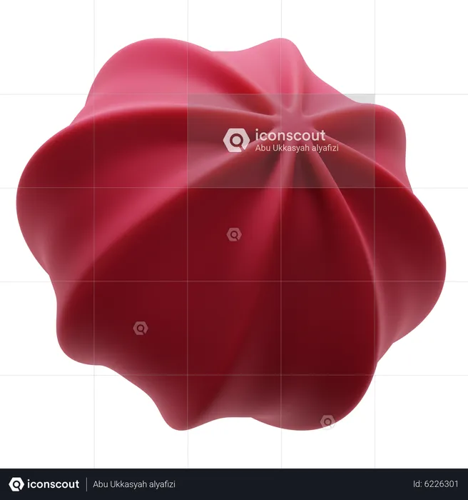 Forma abstrata de flor  3D Icon