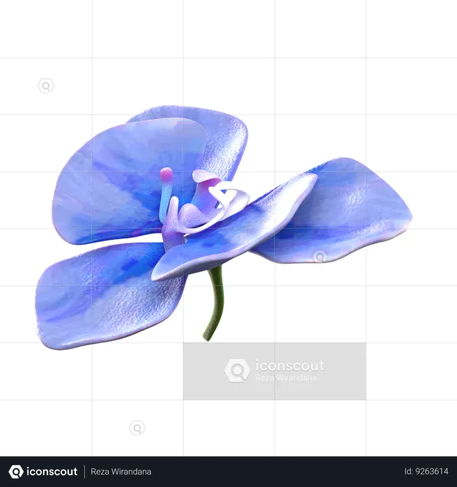 Orquídea  3D Icon