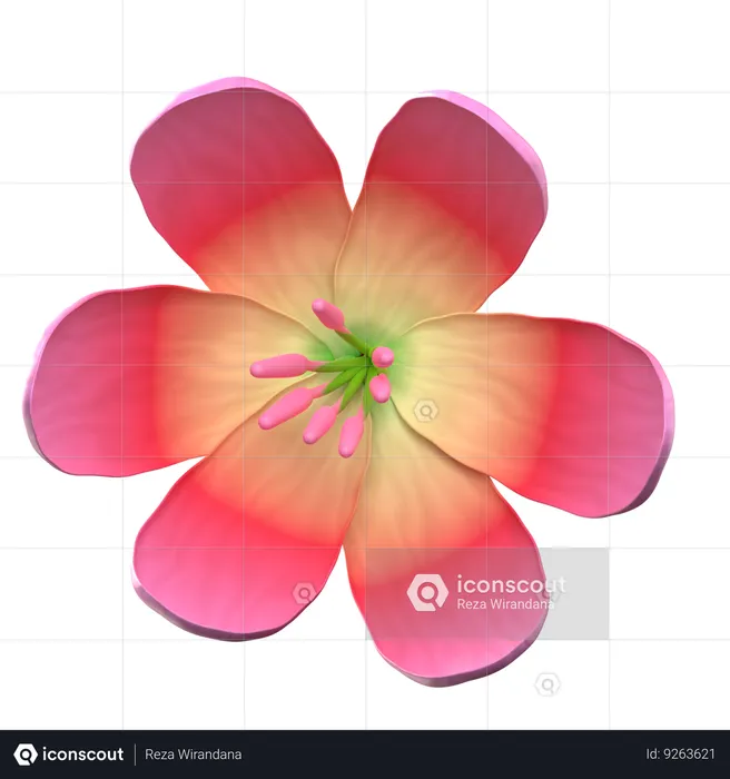 Flor de pikloto  3D Icon