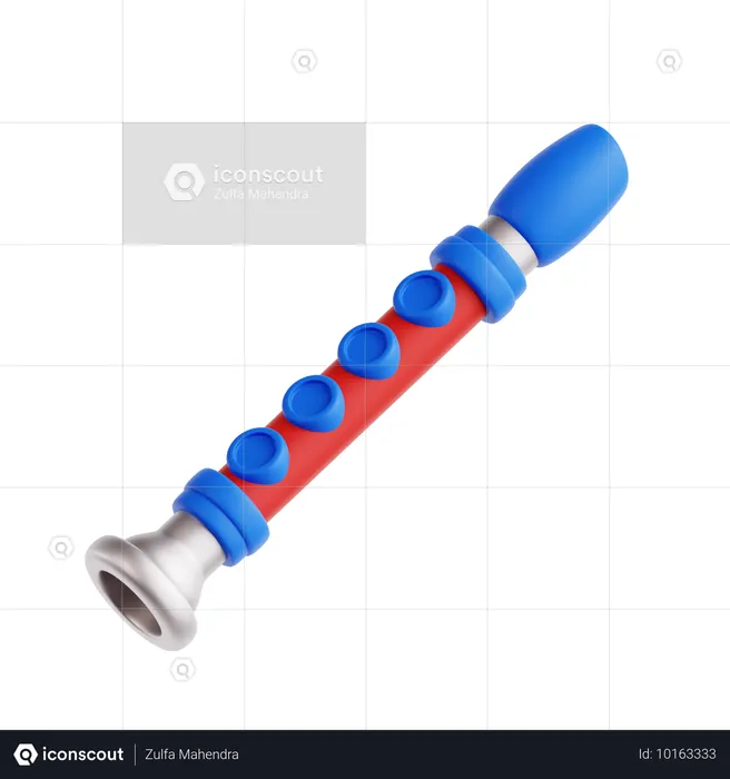Flöte  3D Icon