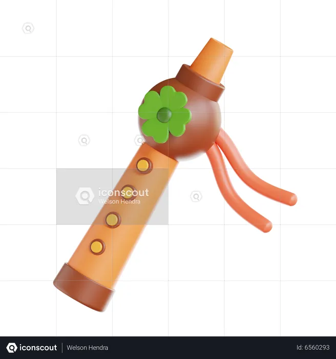 Flöte  3D Icon