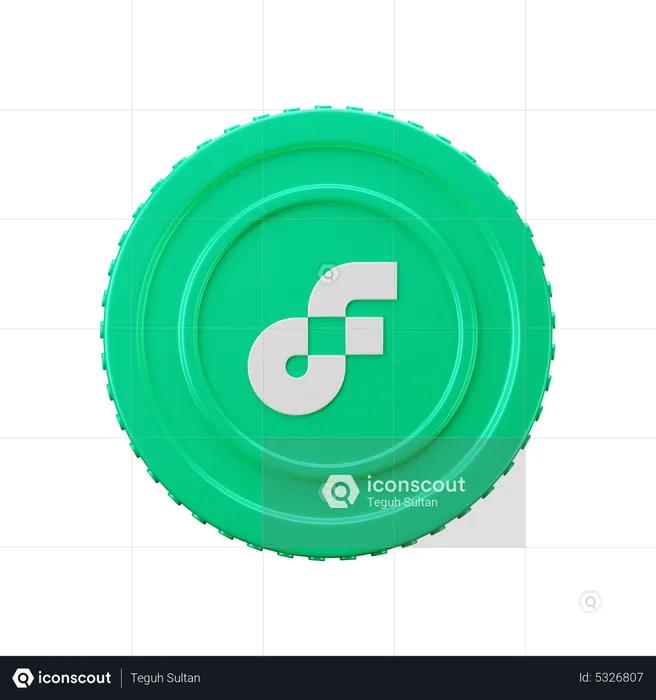 Flow Coin  3D Icon