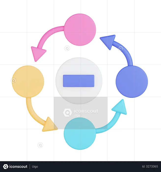 Flowchart  3D Illustration