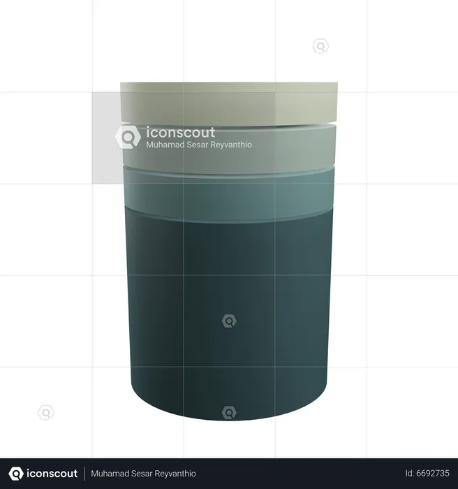 Flowchart Database Symbol  3D Icon