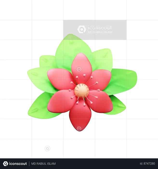 花  3D Icon