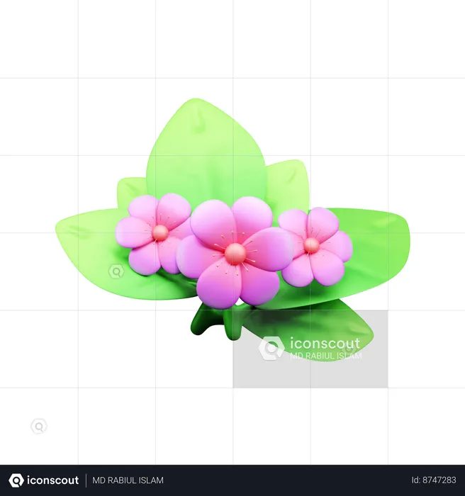 花  3D Icon