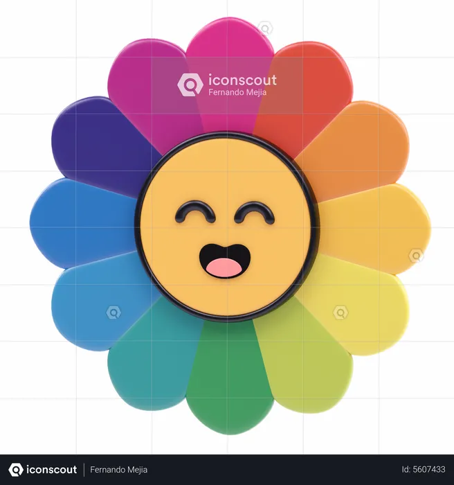 Flower Emoji 3D Icon