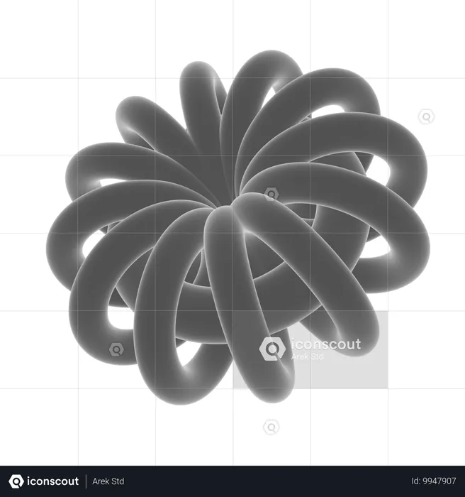 Flower Abstrack  3D Icon