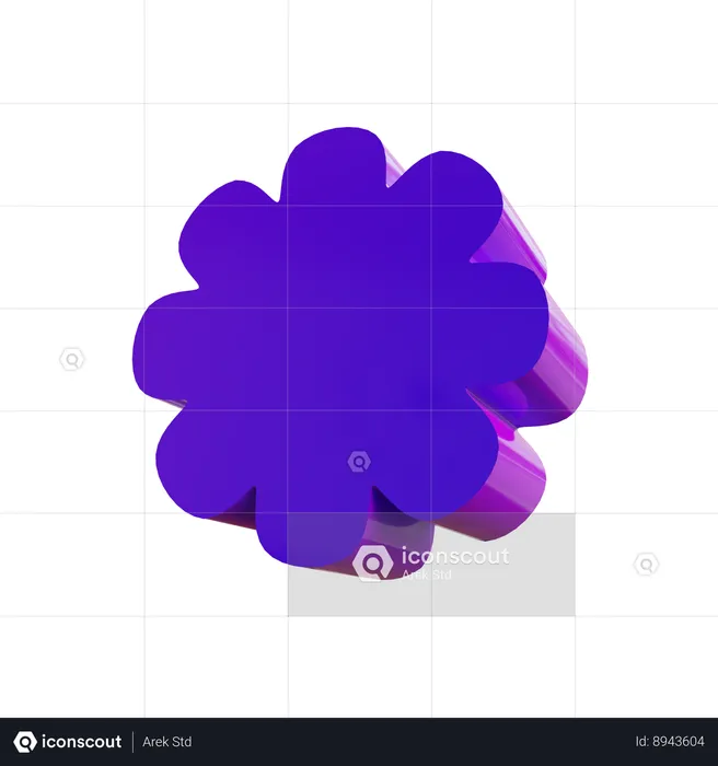 Flower Abstrack  3D Icon