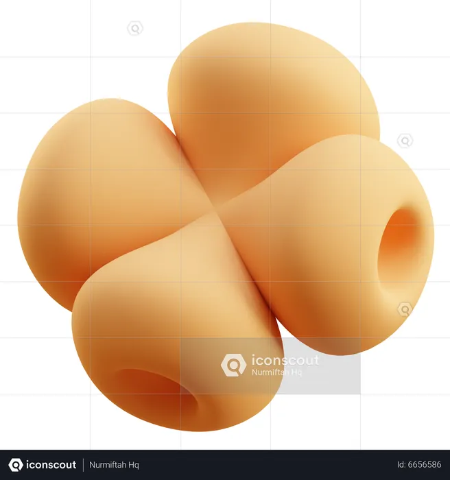 Flower Abstract Shape  3D Icon