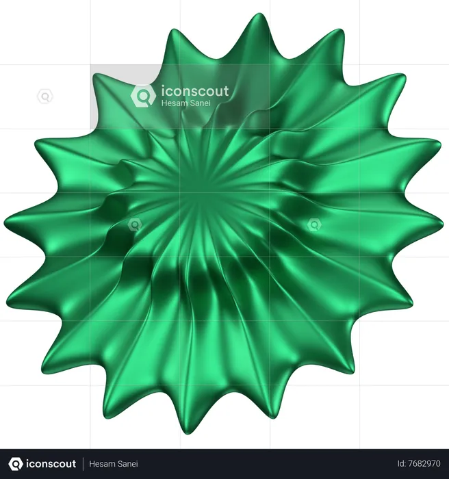 Flower Abstract Shape  3D Icon