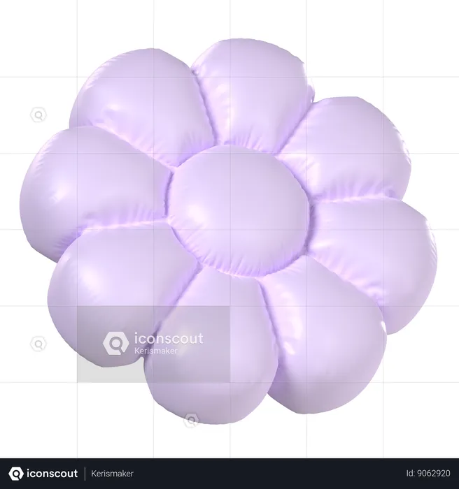 Flower Balloon  3D Icon