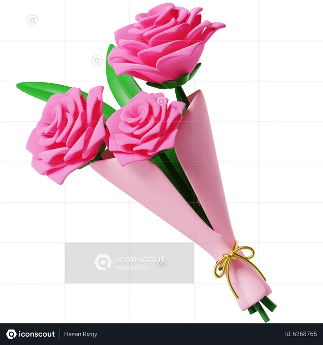 Flower Bouquet  3D Icon