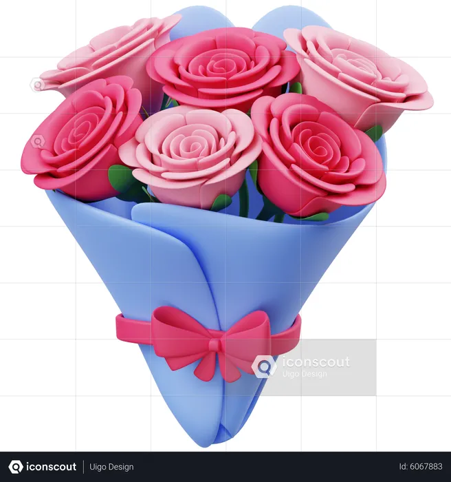 Flower Bouquet  3D Icon