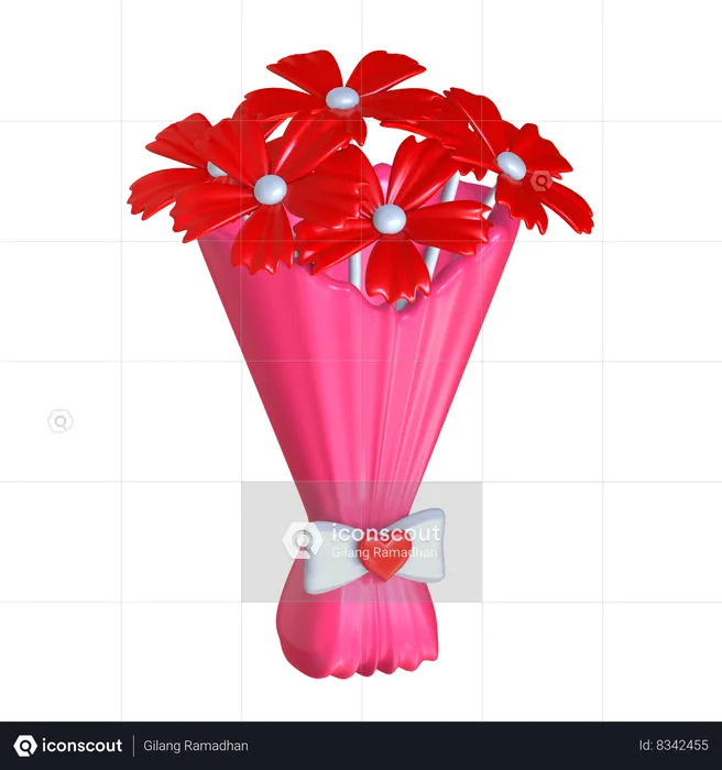 Flower Bouquet  3D Icon