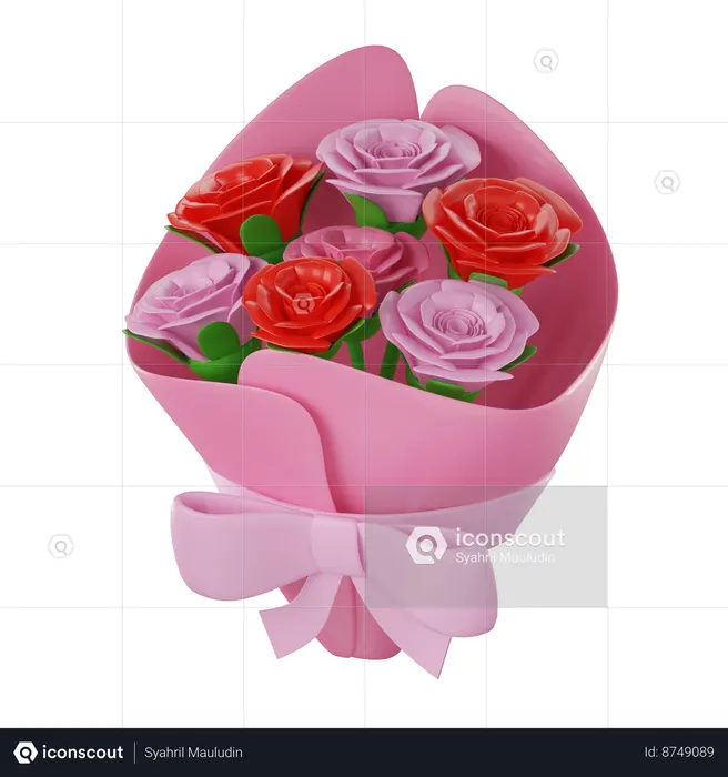 Flower Bouquet  3D Icon