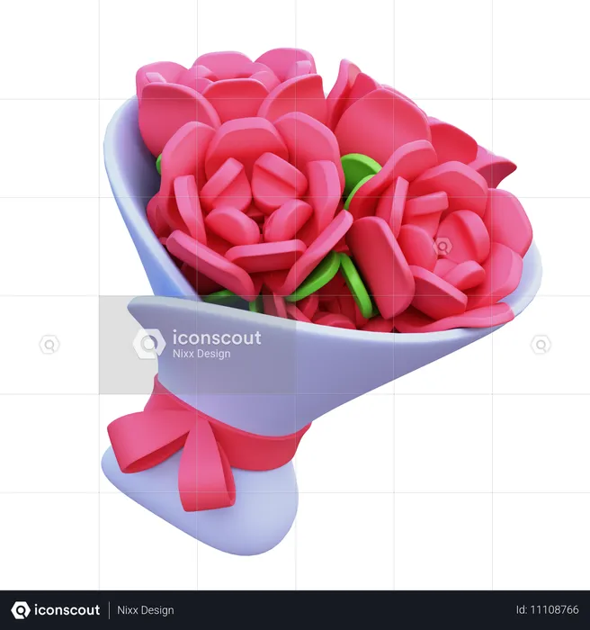 Flower Bouquet  3D Icon