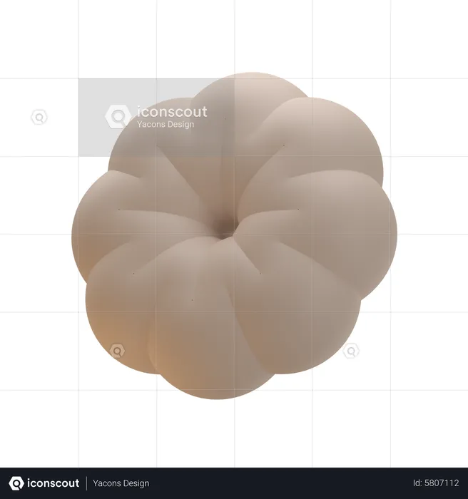 Flower Donut Abstract Shape  3D Icon