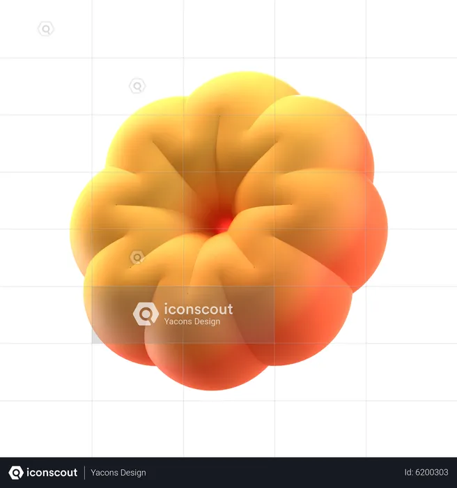 Flower Donut Abstract Shape  3D Icon