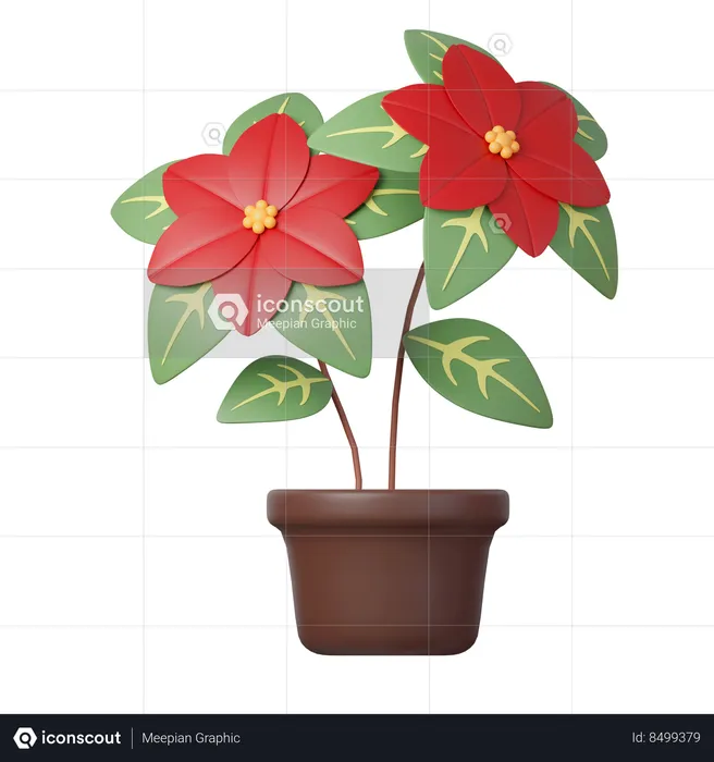 Flower Pot  3D Icon