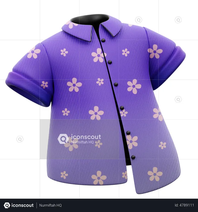 Flower Printed Shirts  3D Icon