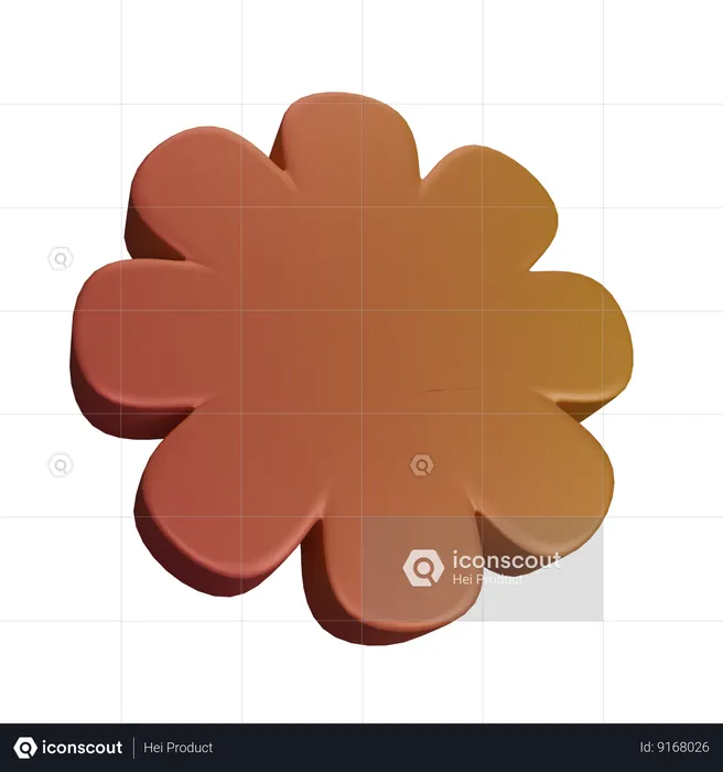 Flower shape  3D Icon