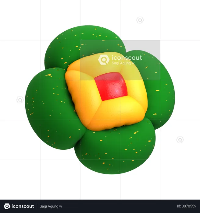 Flower Shape  3D Icon