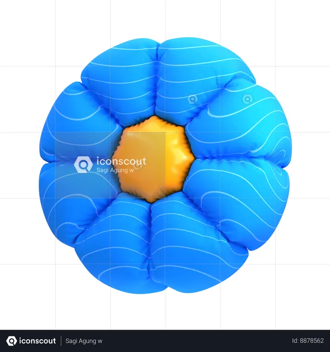 Flower Shape  3D Icon